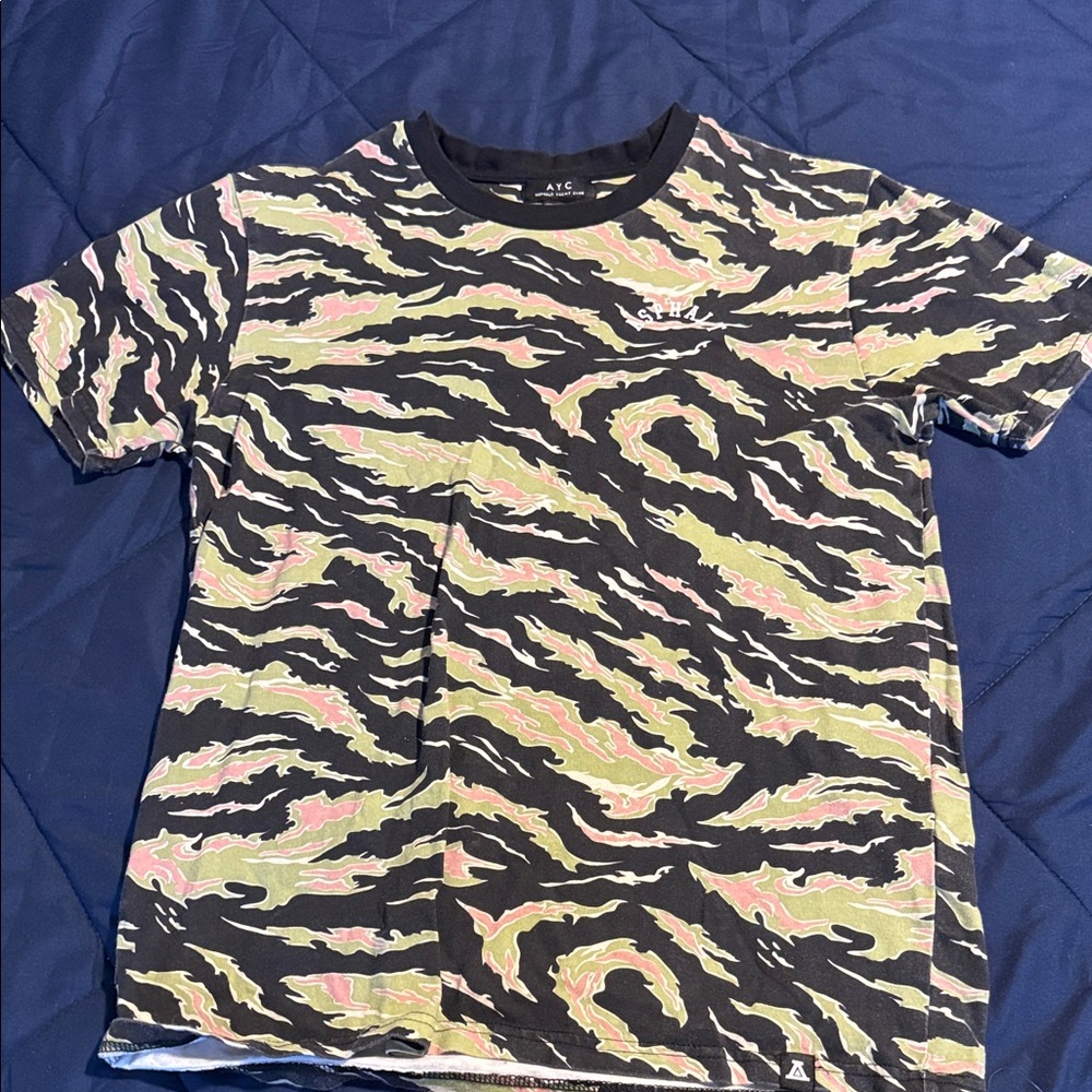Asphalt Yacht Club Black and Yellow Camouflage Tee